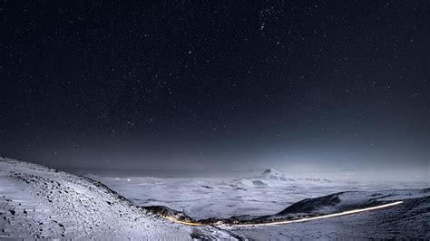 맑은 밤 밤하늘 밤 별이 빛나는 별 눈 풍경 놀라운 아르메니아 마사라 유럽 별이 빛나는 밤 겨울 풍경