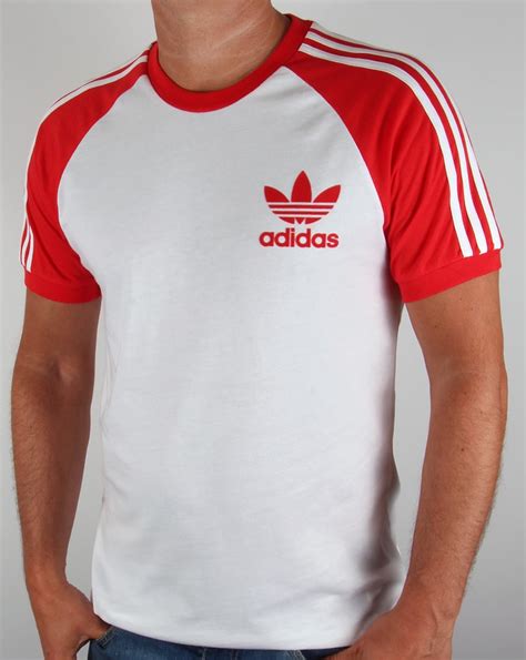 Shop with afterpay on eligible items. Adidas Originals Retro 3 Stripe T-shirt White/Red ...