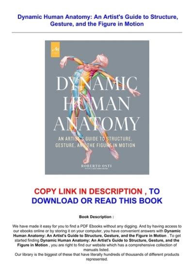 Pdf Ebook Dynamic Human Anatomy An Artists Guide To Structure Gesture