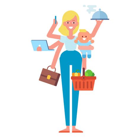 Royalty Free Working Mother Clip Art Vector Images And Illustrations