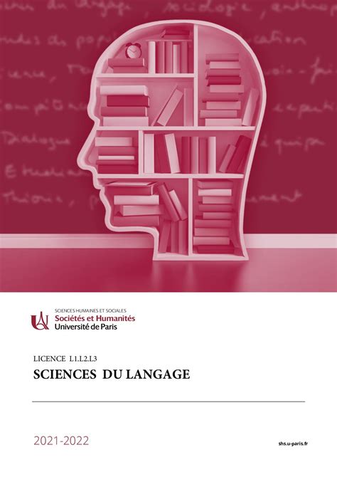 Calaméo Brochure Shs Licencel1l2l3 Sciences Du Langage 2021 2022