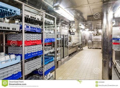 The dishwasher would have the following skills. Cup And Glass Racks In Commercial Kitchen Stock Image ...