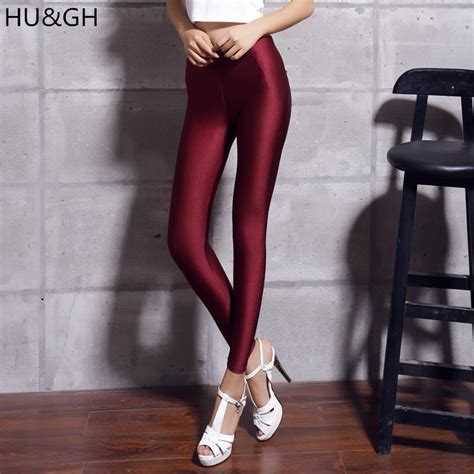 New 20 Candy Colors Solid Fluorescent Leggings Women Casual Plus Size