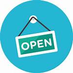 Icon Open Sign Icons Market Site Welcome