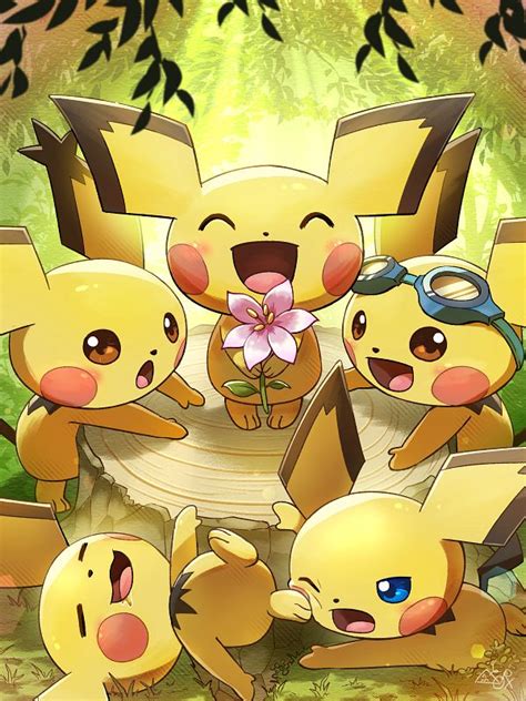 Pichu Pokémon Mobile Wallpaper By Hakkentai Pkdn 3856898