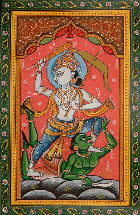 Balarama Avatara The Ten Incarnations Of Lord Vishnu Exotic India Art