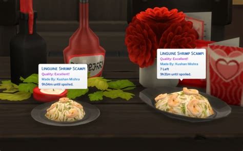 Shrimp Scampi With Linguine At Icemunmun Sims 4 Updates