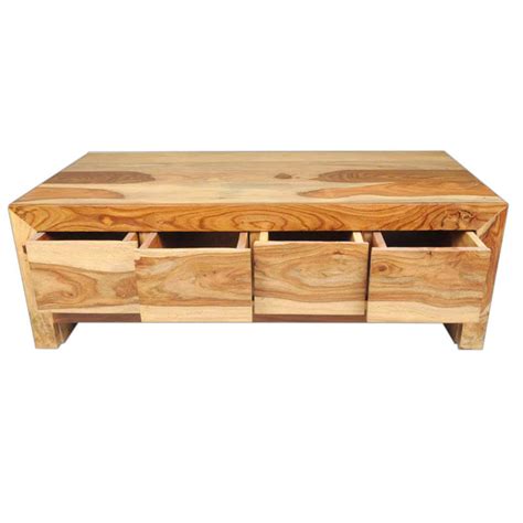 It's actually the type of coffee table you'd expect to see in most modern living rooms. Solid Wood Contemporary Coffee Table with Storage Drawer