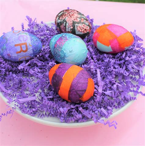 Decoupage Easter Eggs Cupcakes And Paper Lanterns