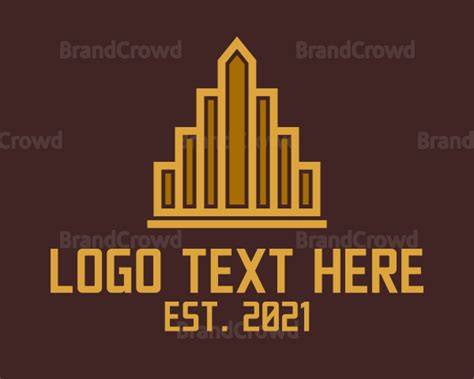Gold Tower Establishment Logo Brandcrowd Logo Maker