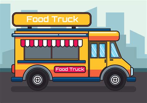 Food Truck Illustration 209160 Vector Art At Vecteezy