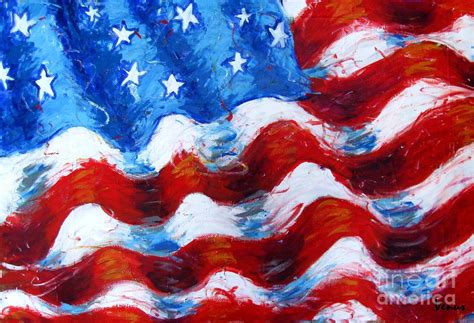 American Flag Painting By Venus