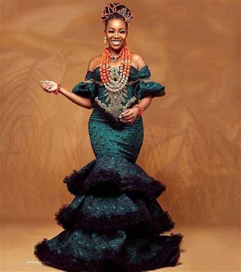 30 Latest Gorgeous Nigeria Traditional Marriage Bridal Dresses Stylish Naija Nigerian Lace