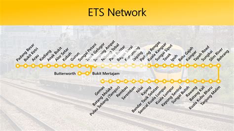Sila semak jadual untuk memastikan anda memilih tren yang betul untuk ke destinasi anda. ETS - RailTravel Station