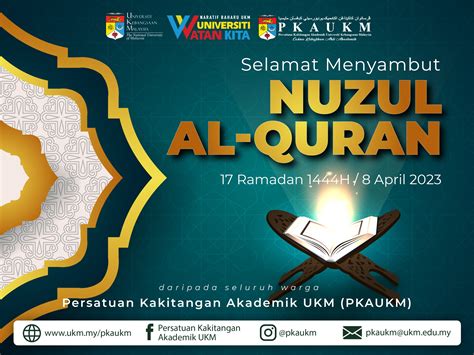 Salam Nuzul Al Quran Persatuan Kakitangan Akademik Ukm