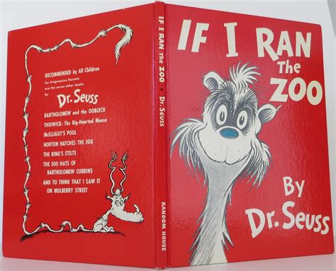 If I Ran The Zoo By Dr Seuss Signed First Edition From Bookbid