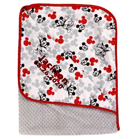 Personalized Disney Baby Blanket Mickey Mouse Etsy