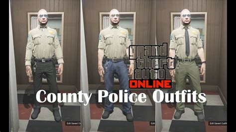 Grand Theft Auto Online County Police Outfits Youtube