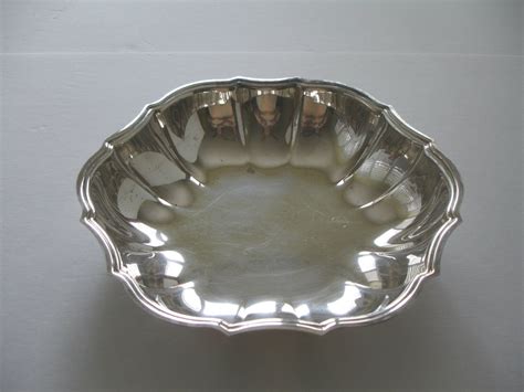 Silver Plate Bowl Oneida Serving Bowl Large Sivlerplate Shabby