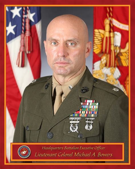 Lieutenant Colonel Michael A Bowers Marine Corps Training And