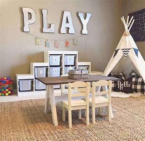 60 Cute Basement Playroom Decorating Ideas Home Decor Gayam 004