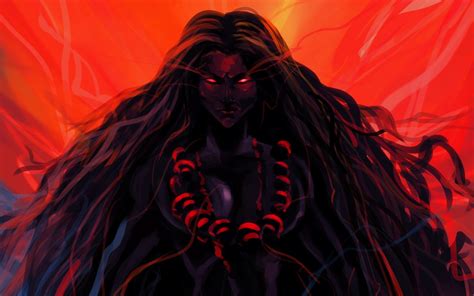 The Dark Mother Goddess Kali Anime Character Wallpaper God Goddess