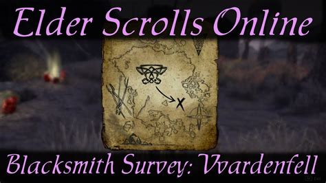 ESO Blacksmith Survey Vvardenfell Elder Scrolls Online YouTube