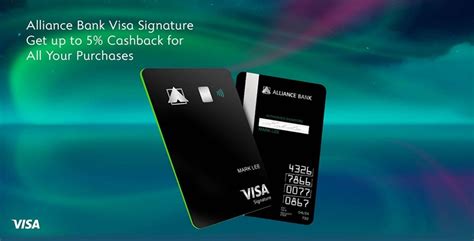 Alliance Bank Unveils New Visa Signature Credit Cards With Up To 5