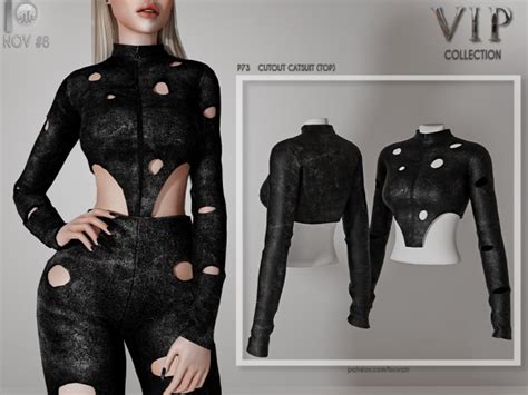 Cutout Catsuit Top P73 Bottom P74 The Sims 4 Cc And Mods The