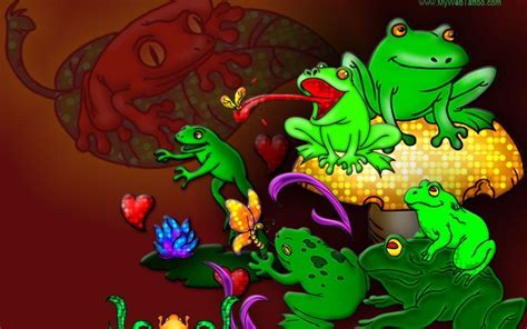 Download Cartoon Frog Wallpaper By Terricampbell Cartoon Frog