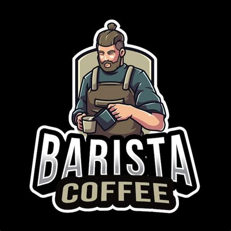 Premium Vector Barista Coffee Logo Template