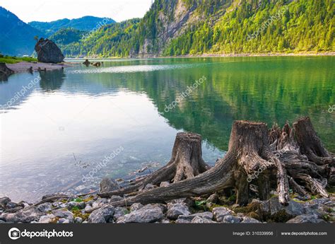 Lake Gosau Gosausee In The Austrian Lake District ⬇ Stock Photo