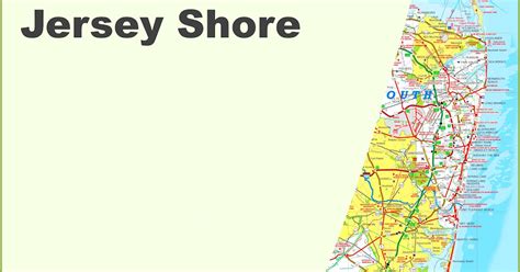 Jersey Shore Map With Towns