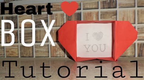 How To Make Heart Box In 4 Min Tutorial Youtube