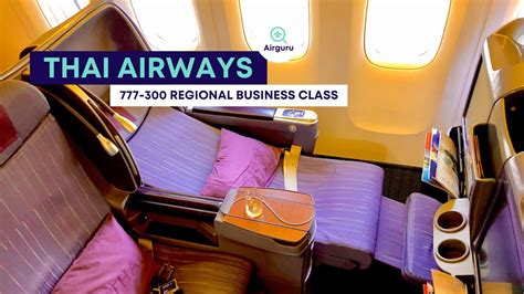 Thai Airways Domestic Business Class 777 300 Review Bangkok Chiang
