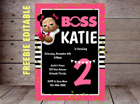 Laine, i've been really impressed looking at the boss baby party you've organized. FREE Boss Baby Girl Party Printable - Instant Download in ...