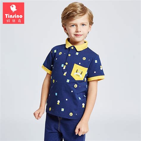 Tinsino 2018 Boys Short Sleeve Polo Shirts Children Boys Casual Summer