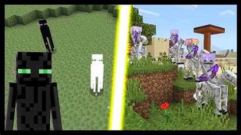 Minecraft Enderman Branco Com Olhos Verdes E Armadilha Esqueleto