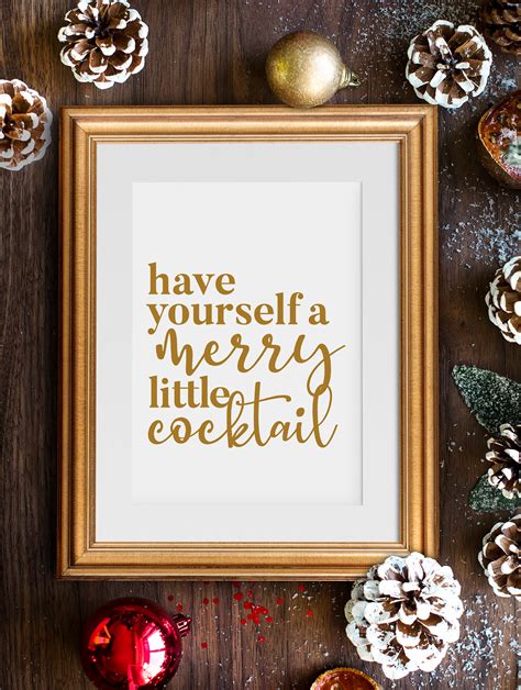 Have Yourself A Merry Little Cocktail Christmas Drinking Etsy