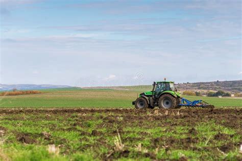 Tractor Plowing Fields Stock Photo Image Of Farmland 174266960