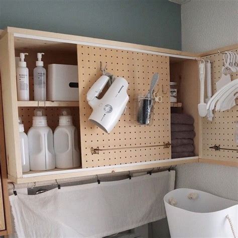 The site owner hides the web page description. 賃貸の洗面所DIY【収納編】突っ張り棒メーカーの「ラブリコ ...