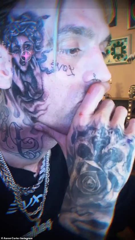 Aaron Carter Unveils Shocking New Face Tattoo And Insists Hes The