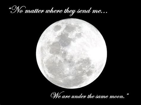 But with the new moon in aries happening. "No matter where they send me, we are under the same moon." I love that. great movie as well ...