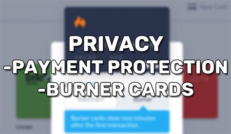 Burner Debit Cards And Protection With The Privacy App