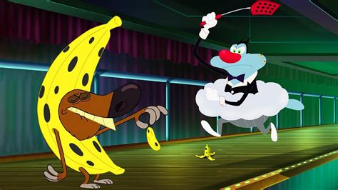 Oggy And The Cockroaches Zig And Sharko 😂 Banana Fight 🍌 Full