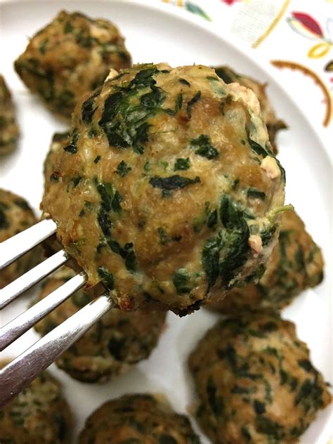 · coming from australia, these crash hot potatoes are a twist on the tired old baked potato, and they are a perfect combination of flavorful, crispy, and simple. Turkey Spinach Baked Meatballs | Recipe | Turkey spinach ...