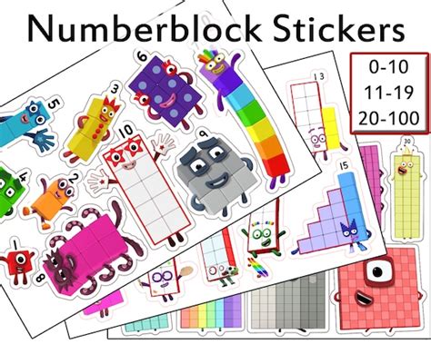Numberblocks Printables Fun Printables For Kids New Numberblocks 100