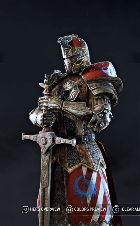 Red White And Blue Updated For Honor My Warden Female For