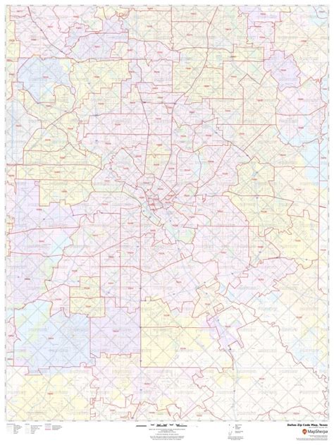 Dallas Zip Code Map Printable Map