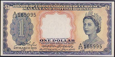 Malaysia bank deposit / cash malaysia ringgits. Malaysian Banknotes: Malaya & British Borneo Banknote 1953 ...